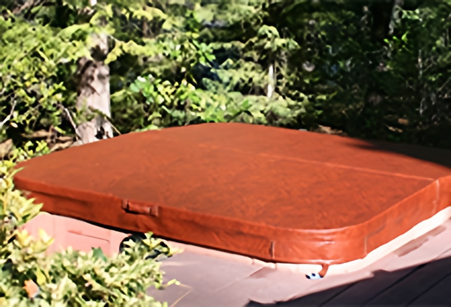 Vinyl hand made spa cover tan